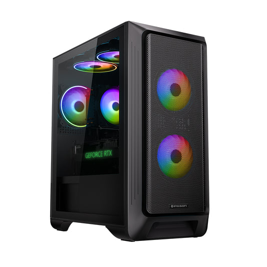 IPASON Gaming Desktop Pc, Intel I5 12400F, GeForce RTX 4060 8GB, 500GB Ssd Nvme, 16G DDR4, RGB, Wifi , Win11 Home