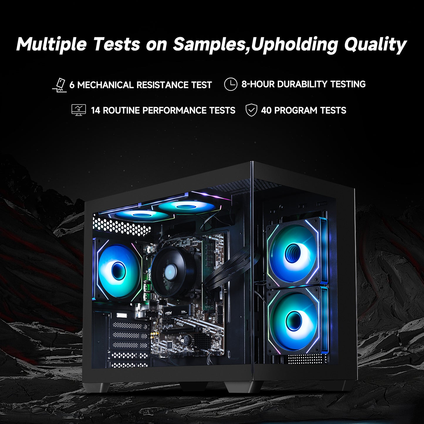 IPASON gaming desktop AMD Ryzen 5 5600GT (6 core up to 4.6GHz) AMD Radeon Vega 7 16GB DDR4 3200MHz 1TB M.2 NVMe 550W PSU Windows 11 home WIFI Gaming PC