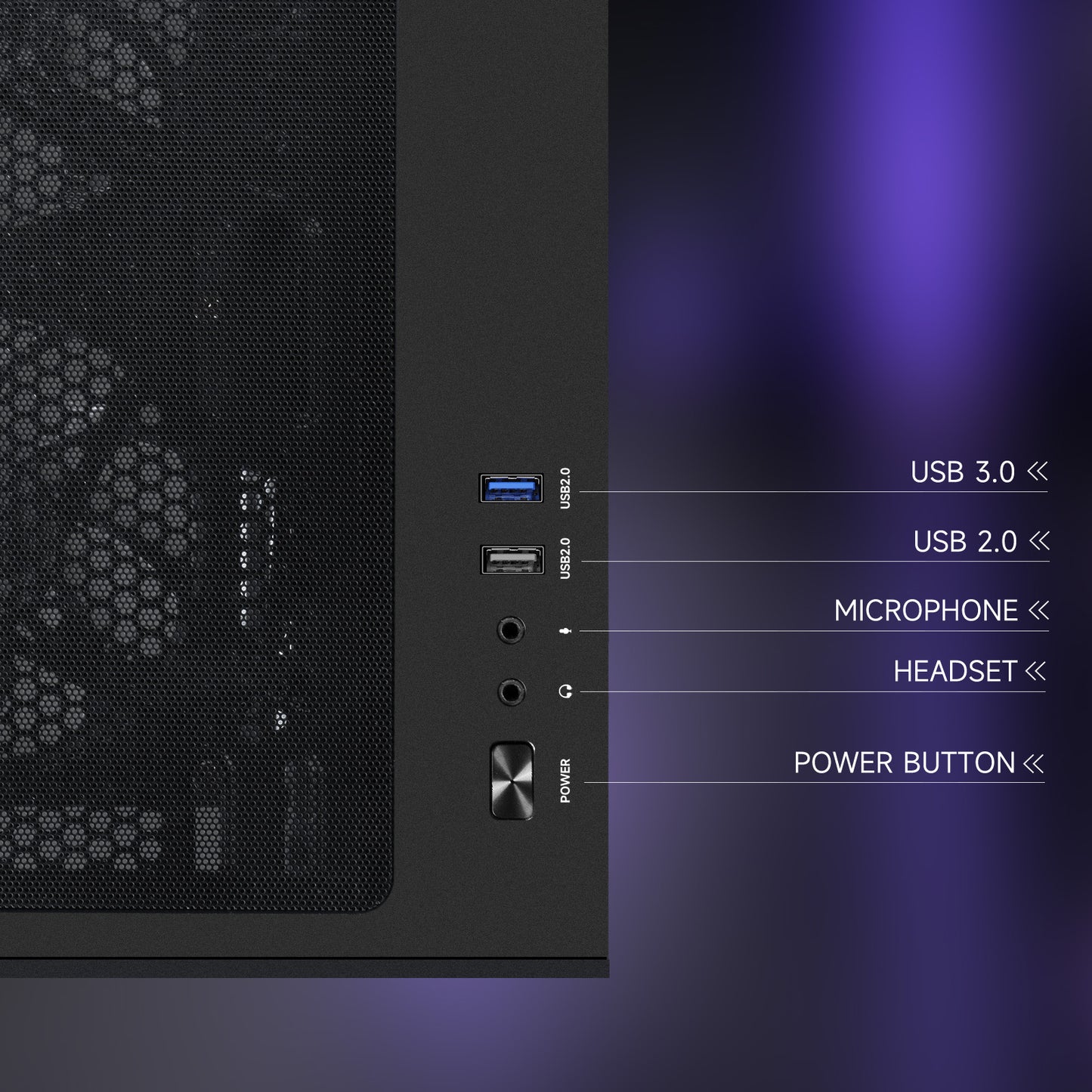 IPASON Xelra Gaming Desktop PC,AMD Ryzen5 9600X,Geforce RTX 5060 8G,32GB DDR5,1TB NVMe SSD,Wi-Fi,Windows 11 Home,Black Prebuilt Pc Computer