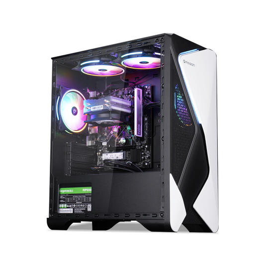 Ipason Battlefield S7 AMD Ryzen 5 5600G 6x Cores 12x Threads up to 4.4GHz Radeon Grap hics DDR4 16G 3200MHz Kingston Nvme 1T M.2 SSD Windows 11 Home Gaming Desktop PC