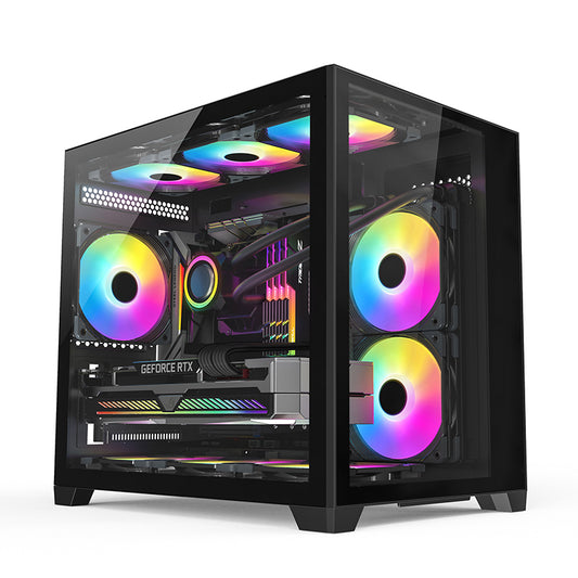 Ipason Aquaspace Intel Core i7 13700F 16x Cores 24x Threads up to 5.20 GHz GeForce RTX 4060 32G Ram 1TB SSD Windows 11 Home Gaming Pc Setup