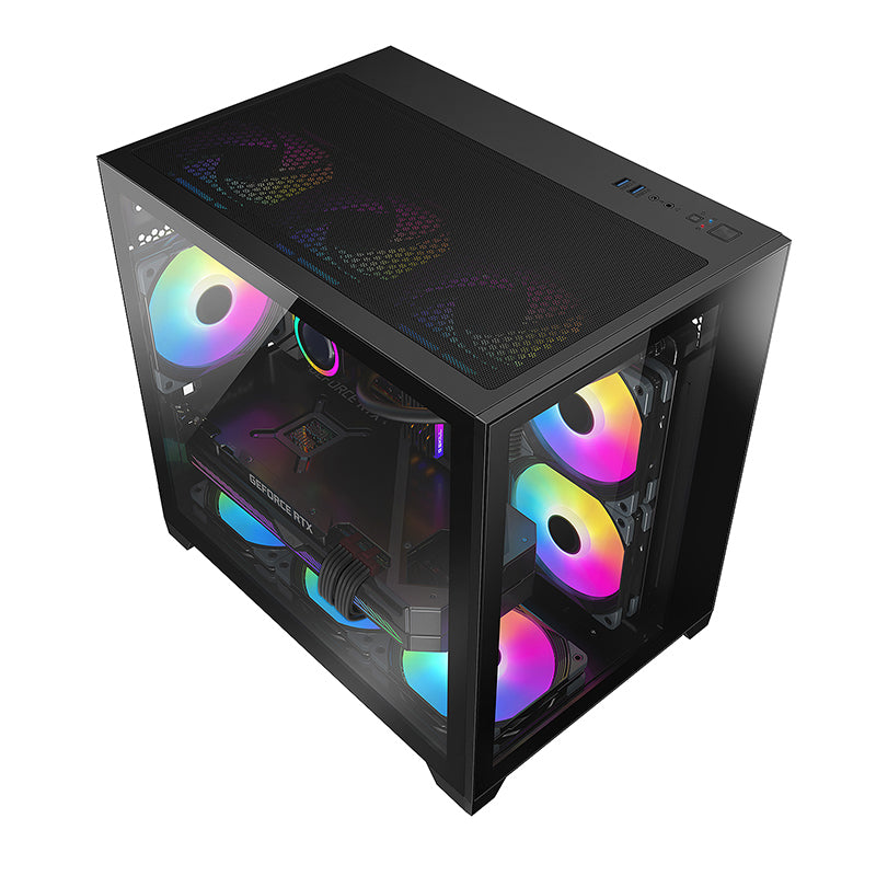 Ipason Aquaspace Intel Core i7 13700F 16x Cores 24x Threads up to 5.20 GHz GeForce RTX 4060 32G Ram 1TB SSD Windows 11 Home Gaming Pc Setup
