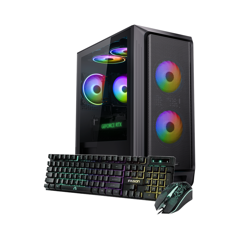 Ipason FireDragon G2 Pro Intel Core i5 13490f 10x Cores 16x Threads RTX4060Ti DDR5 32G 5000MHz 1T M.2 SSD Windows 11 Home Gamer Computer