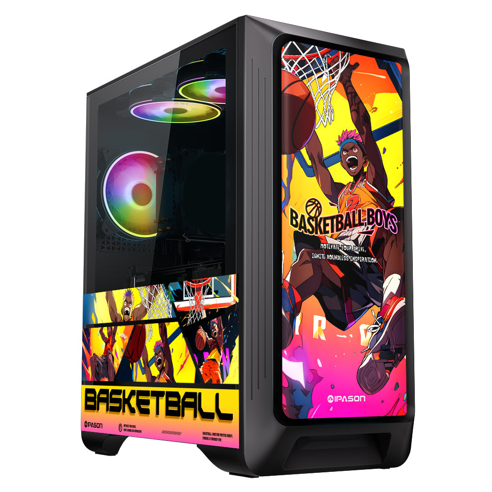 IPASON - Gaming Desktop -Intel 12th i5 12450H (8 Core up to 4.4 GHz ) - GeForce RTX 4060Ti - 1TB M.2 NVMe - 16GB DDR4 3200MHz -650w- Windows 11 home - Gaming PC