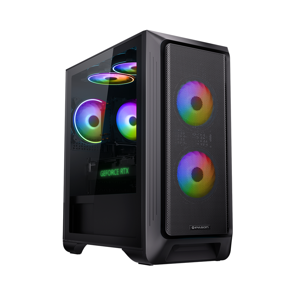 Ipason FireDragon G2 Pro Intel Core i5 13490f 10x Cores 16x Threads RTX4060Ti DDR5 32G 5000MHz 1T M.2 SSD Windows 11 Home Gamer Computer