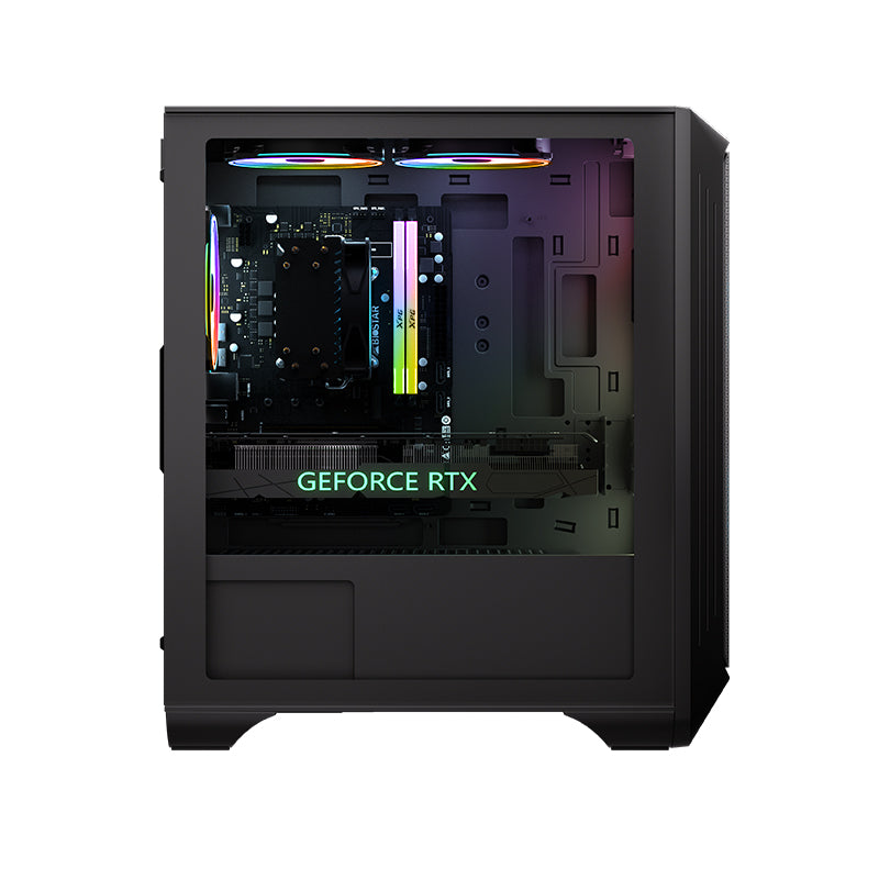 IPASON Gaming Desktop Pc, Intel I5 12400F, GeForce RTX 4060 8GB, 500GB Ssd Nvme, 16G DDR4, RGB, Wifi , Win11 Home