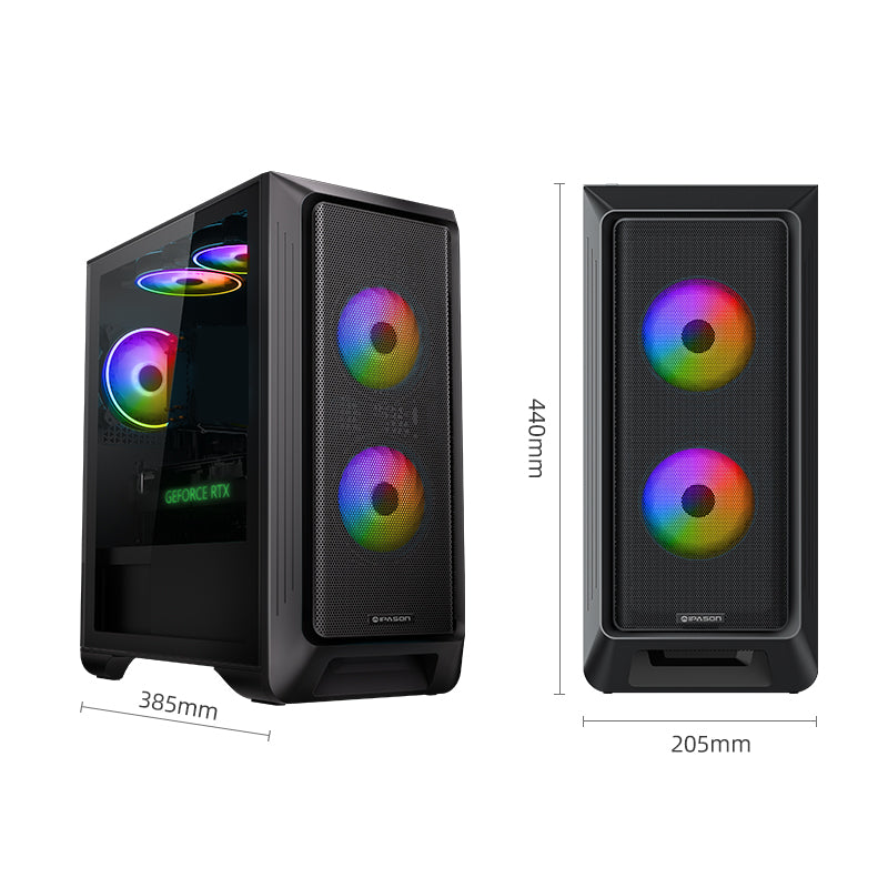 IPASON - Gaming Desktop -Intel Core i5 13th Gen 13400F upgrades to 13490F (10 Core up to 4.6GHz) - GeForce RTX 4060Ti - 1TB SSD NVMe - 32GB DDR5 4800MHz WIFI -650w- Windows 11 home - Gaming PC