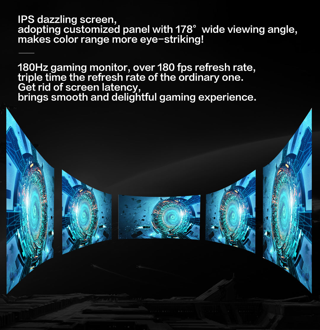 IPASON GF240 23.8 Inches 180Hz E-sport Gaming Monitor FreeSync Supportive