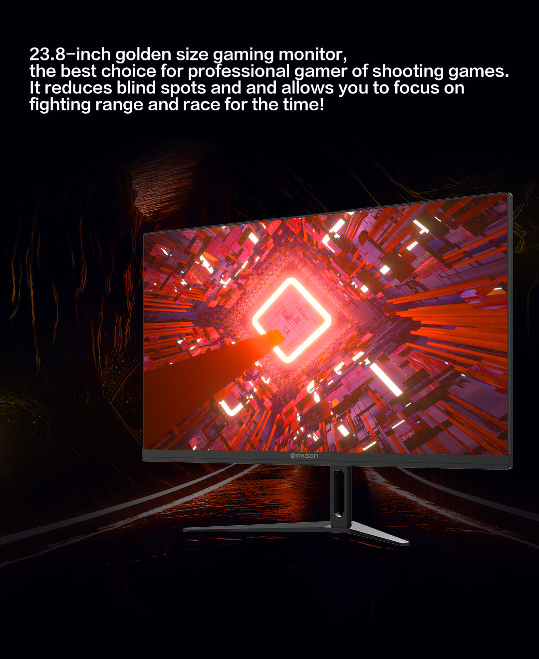 IPASON GF240 23.8 Inches 180Hz E-sport Gaming Monitor FreeSync Supportive